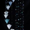 Mobile origami Diamant bleu