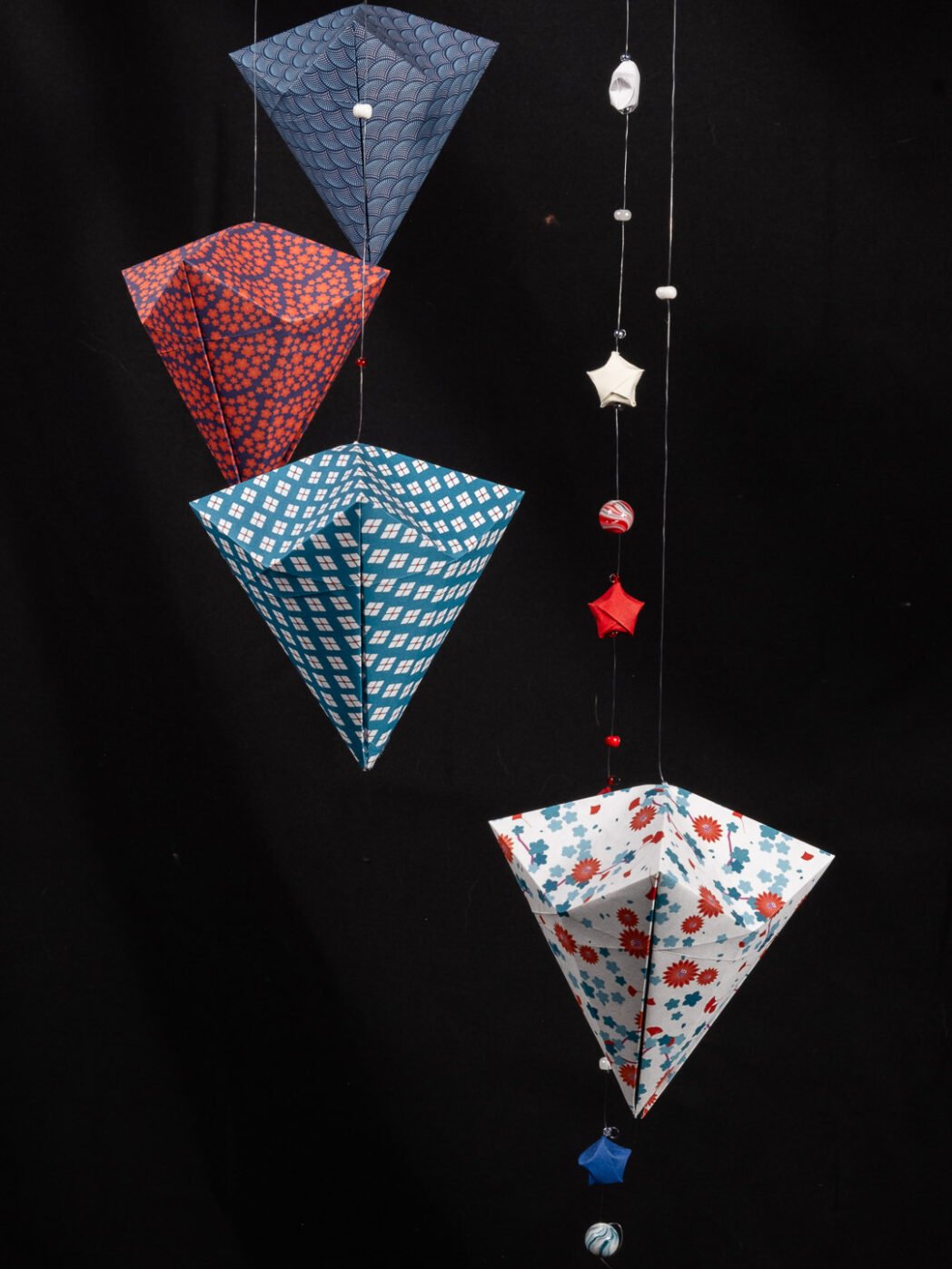 Mobile origami Diamant pop