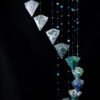 Mobile origami Diamant bleu